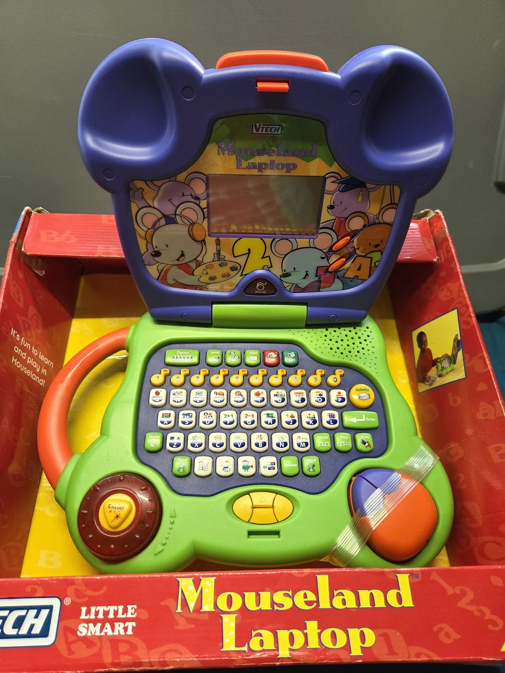 Mouseland Laptop Kids Toy - Purple/Green/Orange